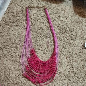 pink neaklace